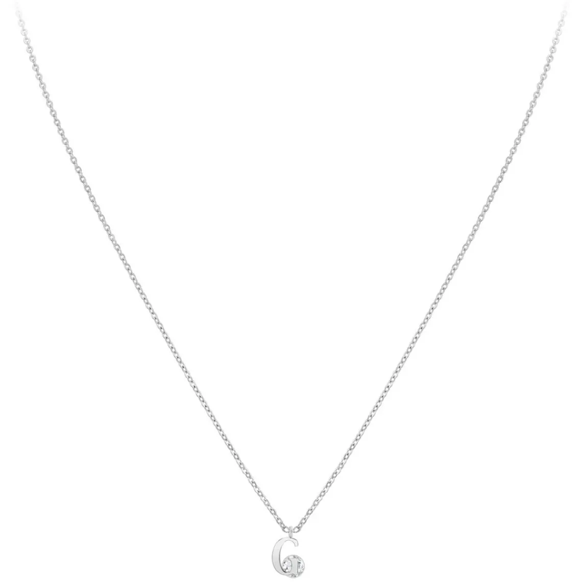 So Charm Bijoux Collier Femme So Charm - B1498-G - Collier Initiale Argenté | Femme Collier Et Pendentif