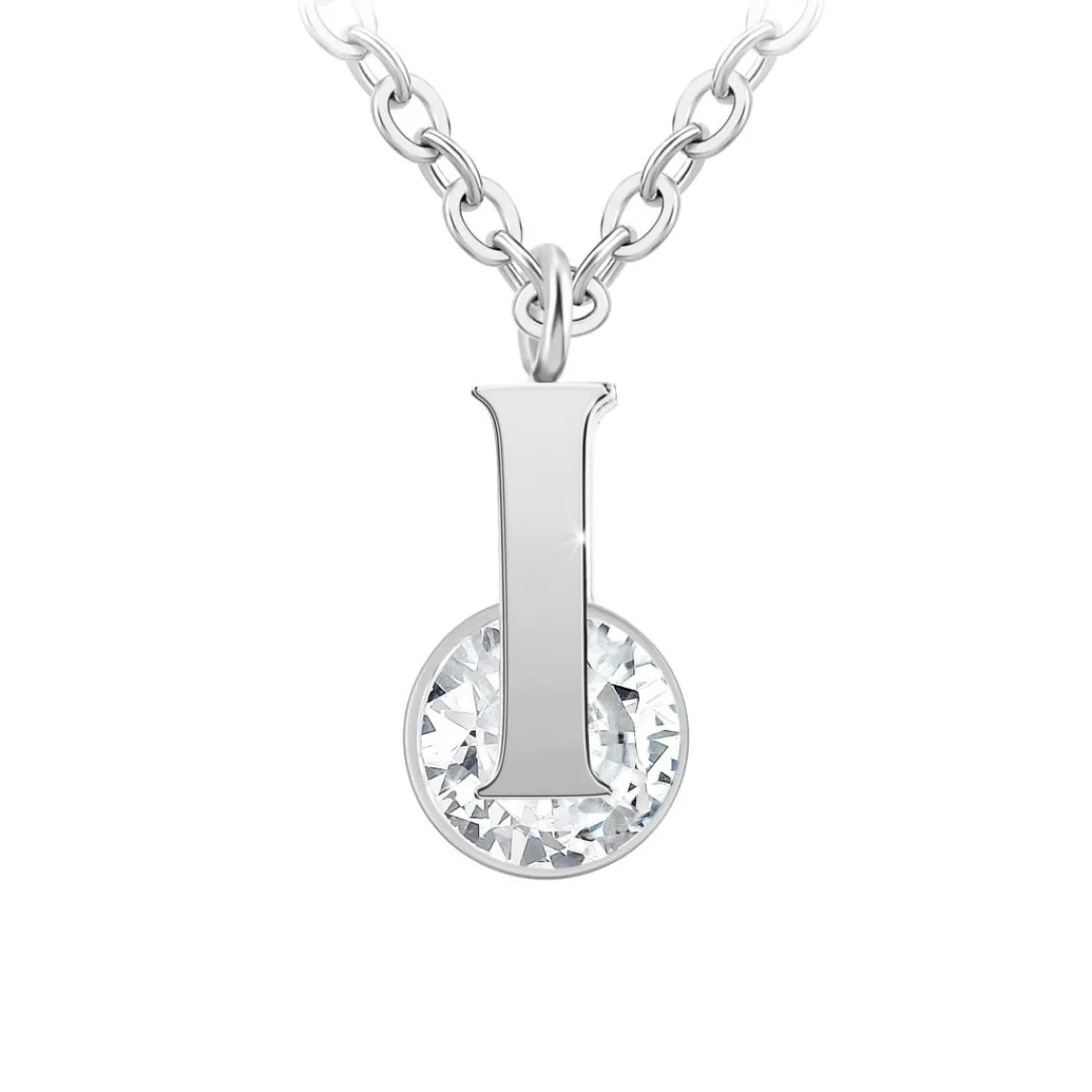 So Charm Bijoux Collier Femme So Charm - B1498-I - Collier Initiale Argenté | Femme Collier Et Pendentif