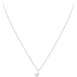 So Charm Bijoux Collier Femme So Charm - B1498-J - Collier Initiale Argenté | Femme Collier Et Pendentif