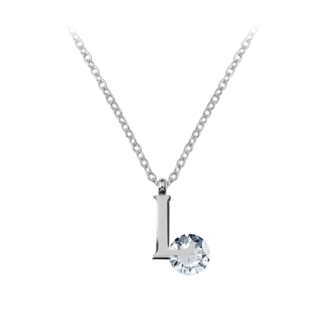 So Charm Bijoux Collier Femme So Charm - B1498-L - Collier Initiale Argenté | Femme Collier Et Pendentif
