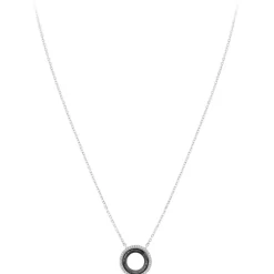 So Charm Bijoux Collier Femme So Charm - B4234-NOIR - Collier Mode Argenté | Femme Collier Et Pendentif