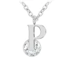 So Charm Bijoux Collier Femme So Charm - B1498-P - Collier Initiale Argenté | Femme Collier Et Pendentif