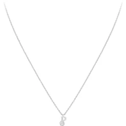 So Charm Bijoux Collier Femme So Charm - B1498-P - Collier Initiale Argenté | Femme Collier Et Pendentif