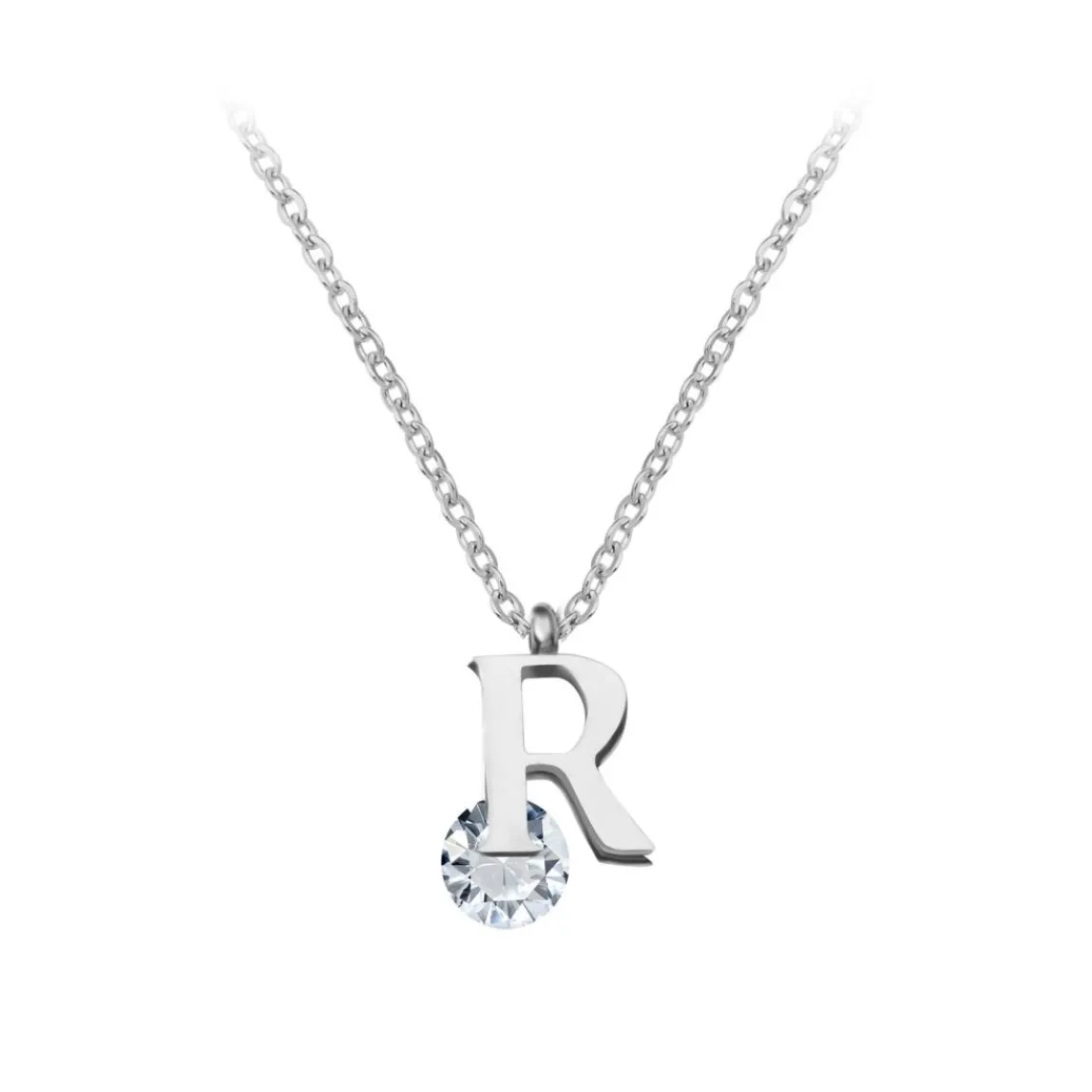 So Charm Bijoux Collier Femme So Charm - B1498-R - Collier Initiale Argenté | Femme Collier Et Pendentif