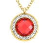 So Charm Bijoux Collier Femme So Charm - B2126-ROUGE - Collier Mode Doré | Femme Collier Et Pendentif