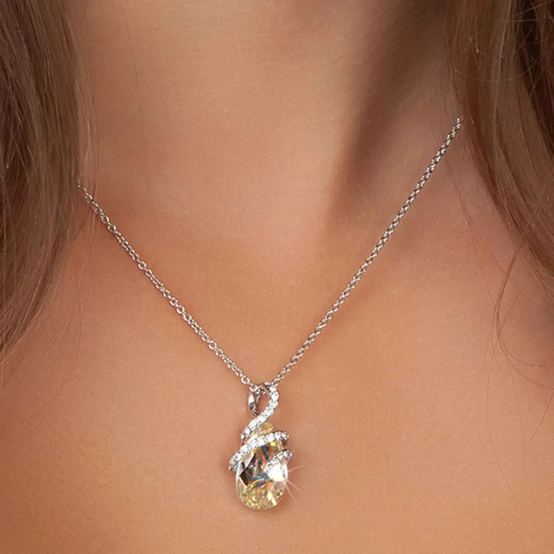 So Charm Bijoux Collier femme So Charm - BS1435-BLANC Métal Argent | Femme Collier Et Pendentif