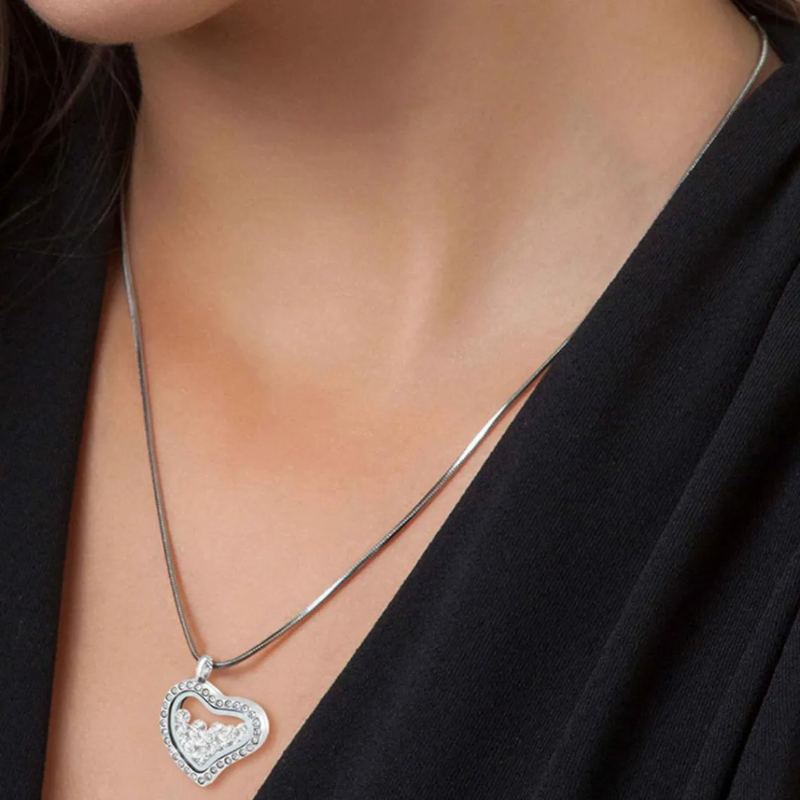 So Charm Bijoux Collier Femme So Charm - BS1975-CRYS Acier Argent | Femme Collier Et Pendentif