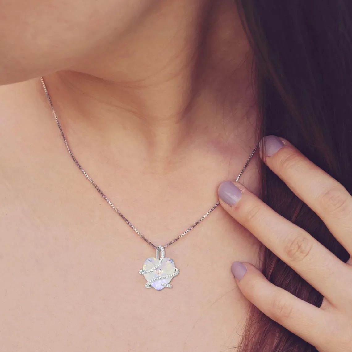 So Charm Bijoux Collier Femme So Charm - BS1409-IRIS - Collier Coeur Argenté | Femme Collier Et Pendentif
