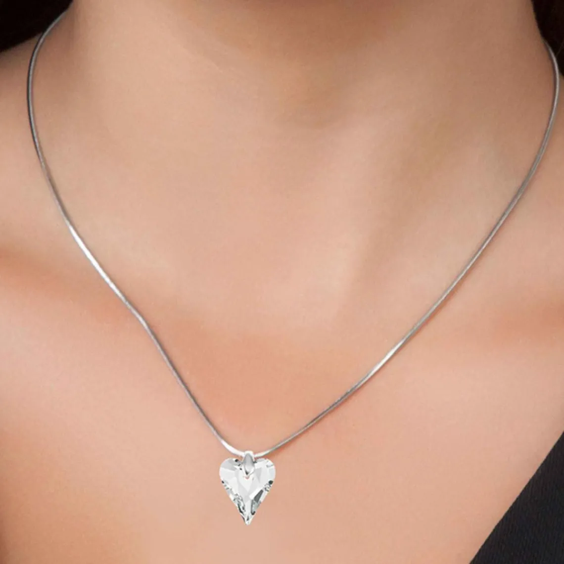 So Charm Bijoux Collier femme So Charm - BS025-SN016-CRYS Métal Argent | Femme Collier Et Pendentif