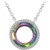 So Charm Bijoux Collier Femme So Charm - B4234-VERT - Collier Mode Argenté | Femme Collier Et Pendentif
