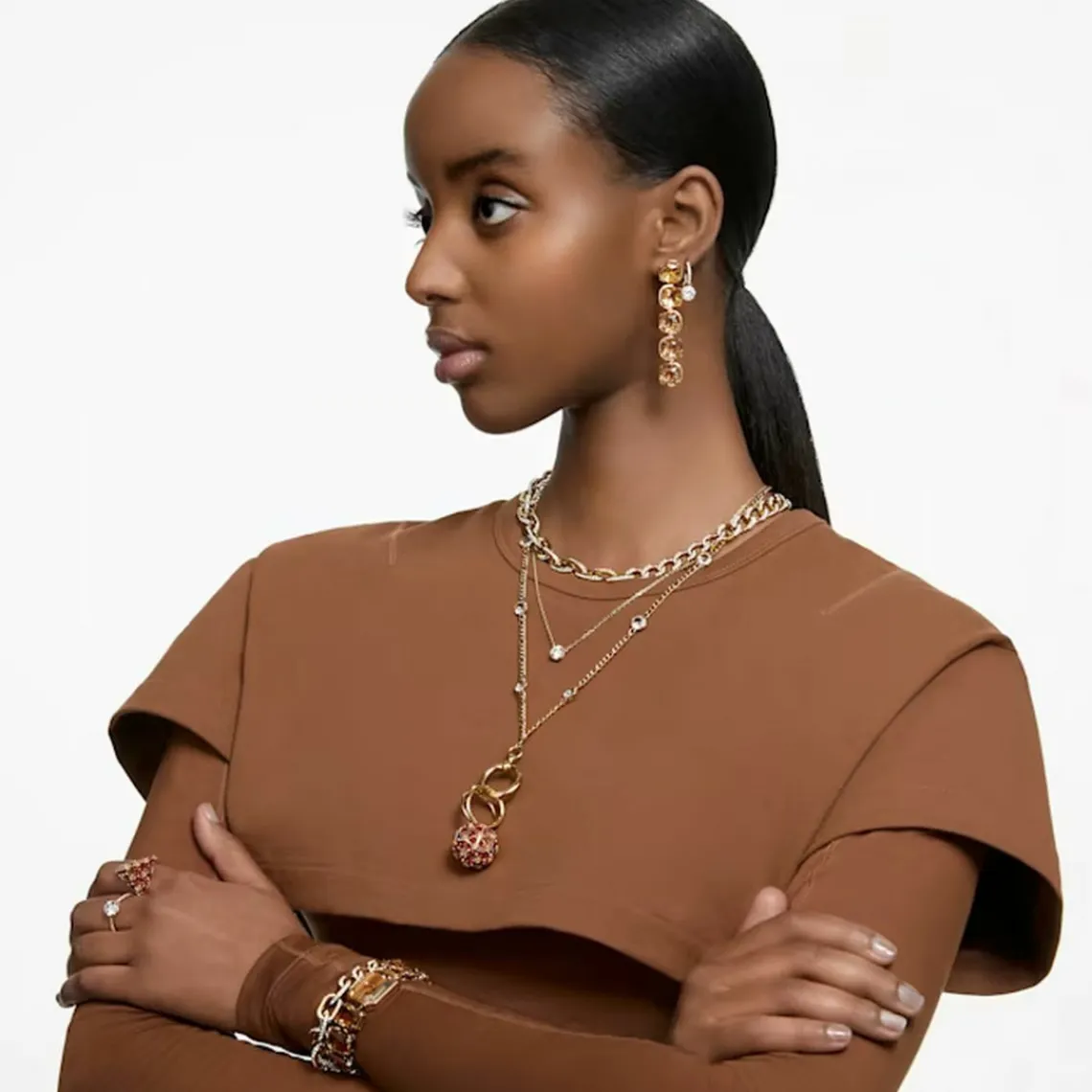 Swarovski Bijoux Collier Femme Swarovski 5636703 | Femme Collier Et Pendentif