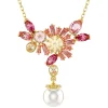 Swarovski Bijoux Collier Femme Swarovski Gema Pearl - 5688490 rose,doré | Femme Collier Et Pendentif