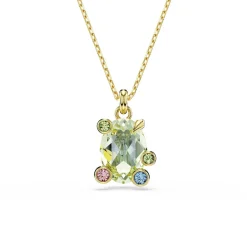Swarovski Bijoux Collier Femme Swarovski Gema - 5705816 Plaqué or Multicolore | Femme Collier Et Pendentif