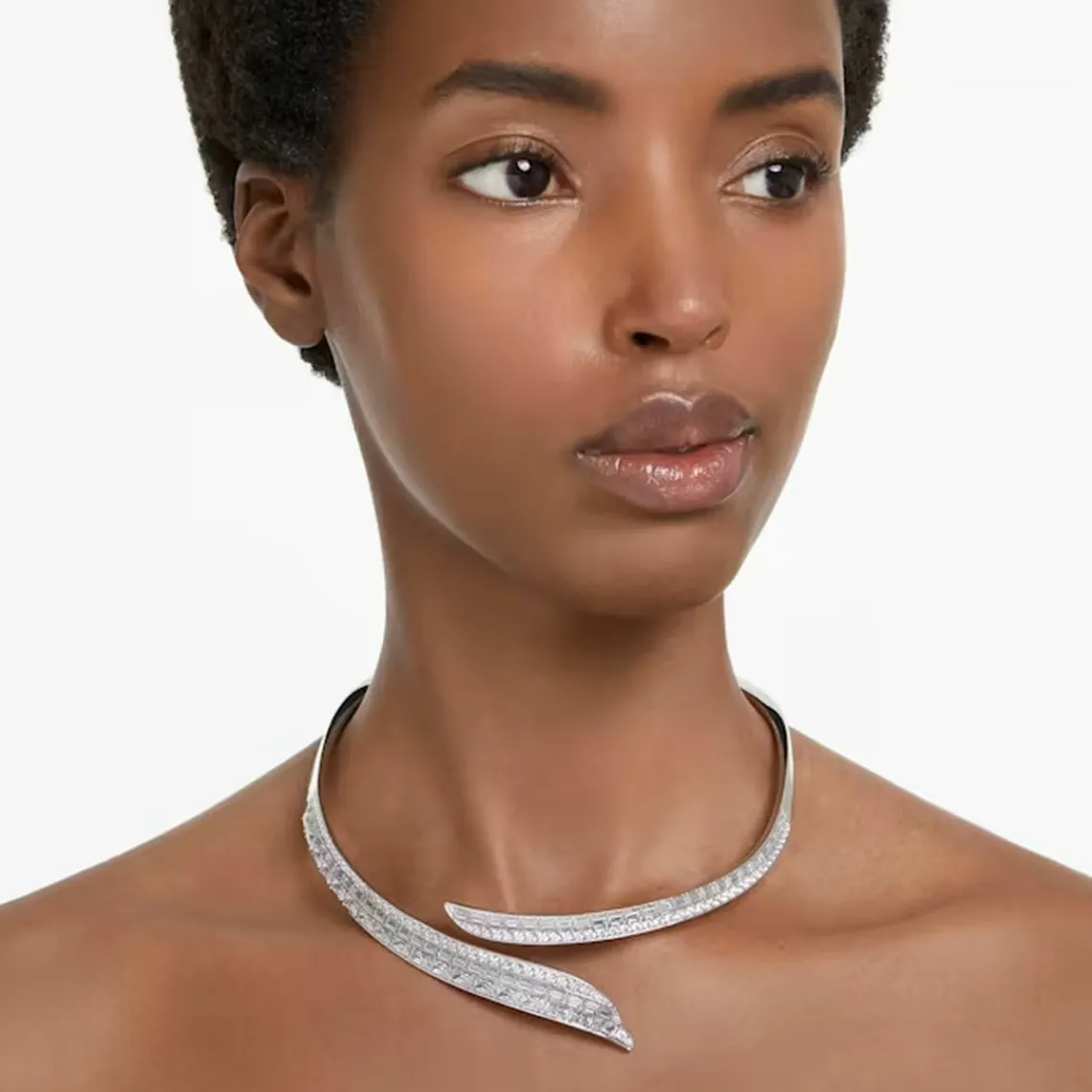 Swarovski Bijoux Collier Femme Swarovski Hyperbola ALL ARD OP 5665330 - WHI/RHS M | Femme Collier Et Pendentif