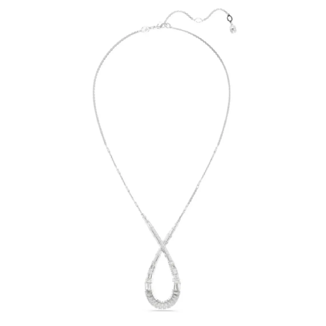Swarovski Bijoux Collier Femme Swarovski Hyperbola L - 5679438 blanc,argent | Femme Collier Et Pendentif