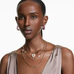 Swarovski Bijoux Collier Femme Swarovski Hyperbola Heart - 5680399 doré | Femme Collier Et Pendentif