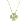 Swarovski Bijoux Collier Femme Swarovski Idyllia Dancing 5671144 - CZ Clover GRE/GOS | Femme Collier Et Pendentif