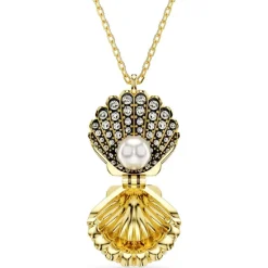 Swarovski Bijoux Collier Femme Swarovski Idyllia F Shell - 5683966 doré | Femme Collier Et Pendentif