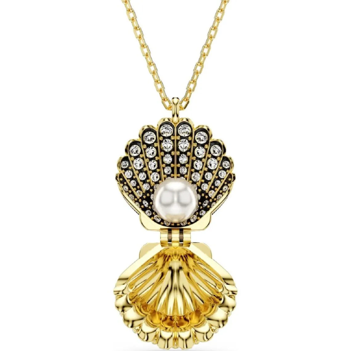 Swarovski Bijoux Collier Femme Swarovski Idyllia F Shell - 5683966 doré | Femme Collier Et Pendentif