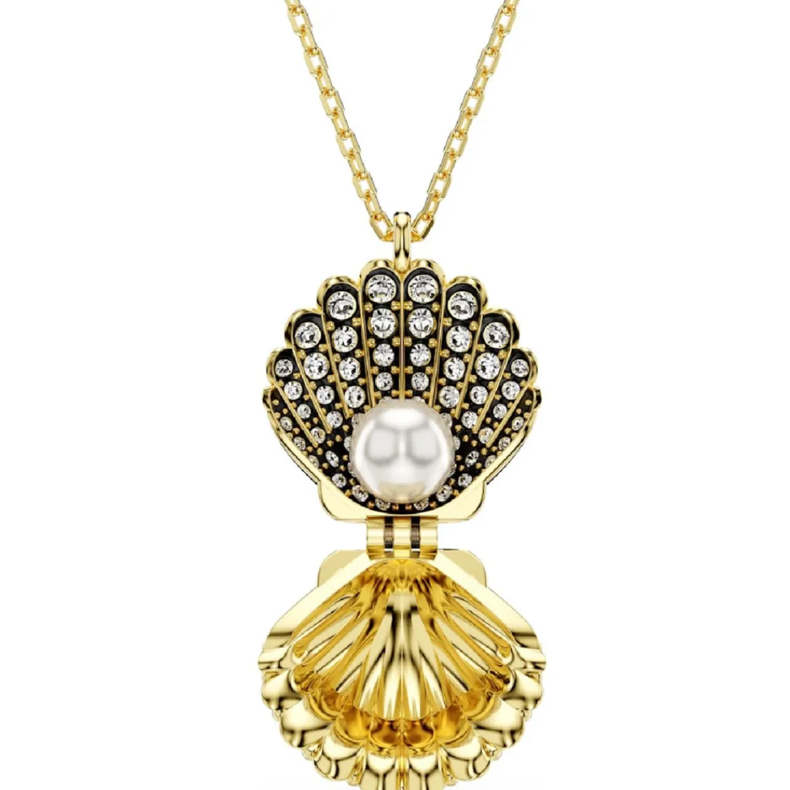 Swarovski Bijoux Collier Femme Swarovski Idyllia F Shell - 5683966 doré | Femme Collier Et Pendentif