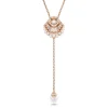 Swarovski Bijoux Collier Femme Swarovski Idyllia E Y - 5680299 doré rose,blanc | Femme Collier Et Pendentif