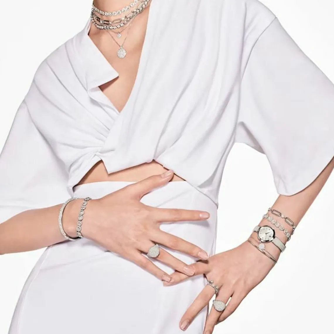 Swarovski Bijoux Collier Femme Swarovski Imber - 5682595 argent | Femme Collier Et Pendentif