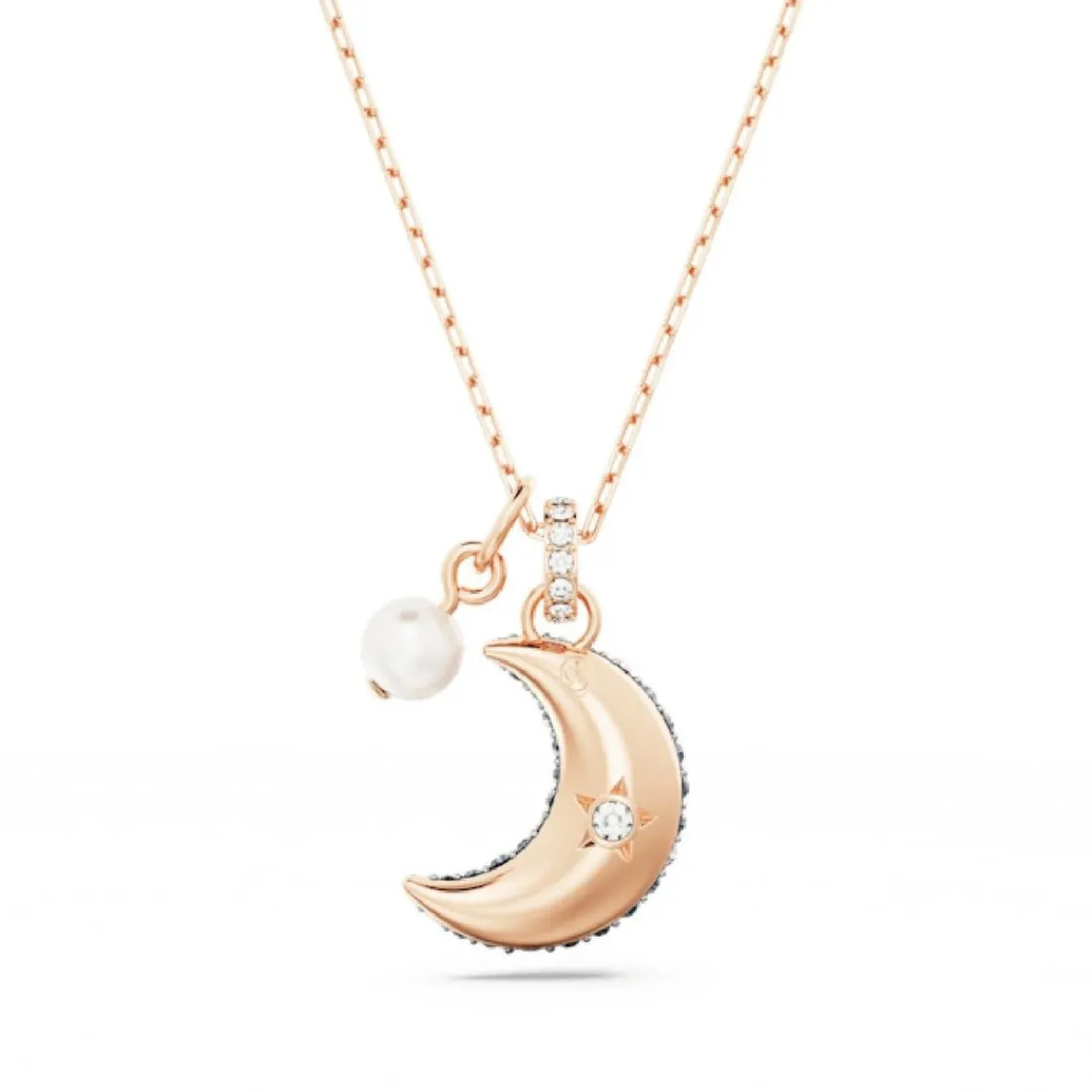 Swarovski Bijoux Collier Femme Swarovski Luna 5671585 - MUL/ROS | Femme Collier Et Pendentif