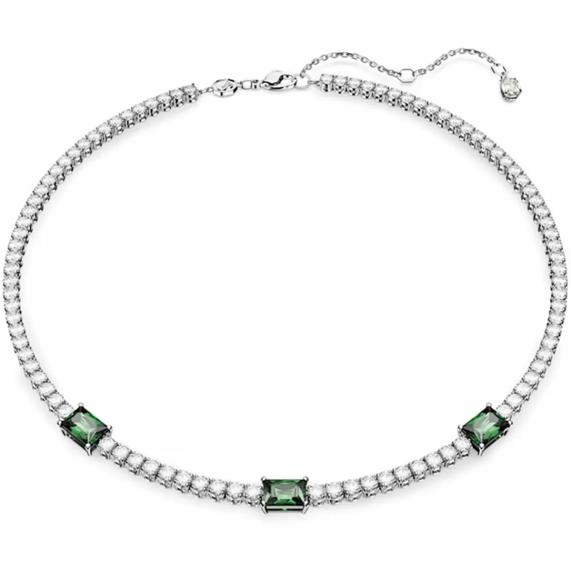 Swarovski Bijoux Collier Femme Swarovski Matrix TN 5666168 Green Stones - GRE/RHS M | Femme Collier Et Pendentif