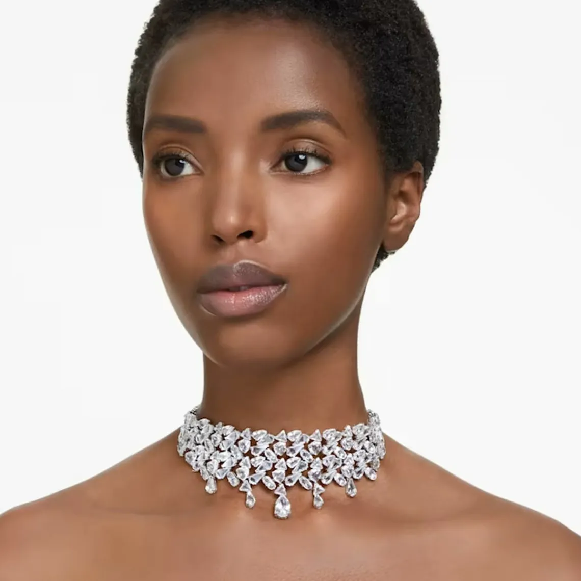 Swarovski Bijoux Collier Femme Swarovski Mesmera 5661523 - Choker CRY/RHS | Femme Collier Et Pendentif