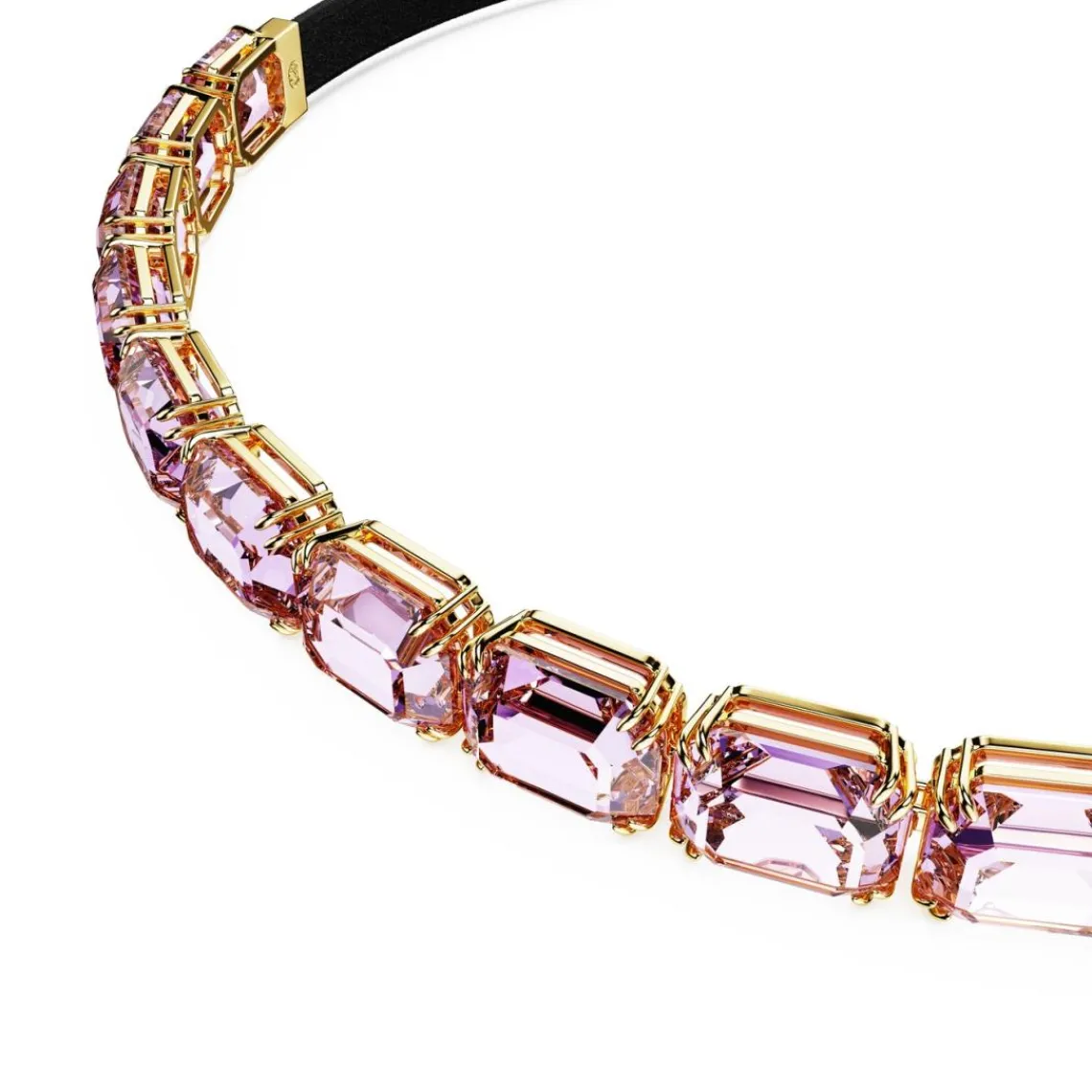 Swarovski Bijoux Collier Femme Swarovski Millenia - 5720486 Violet Plaqué or | Femme Collier Et Pendentif