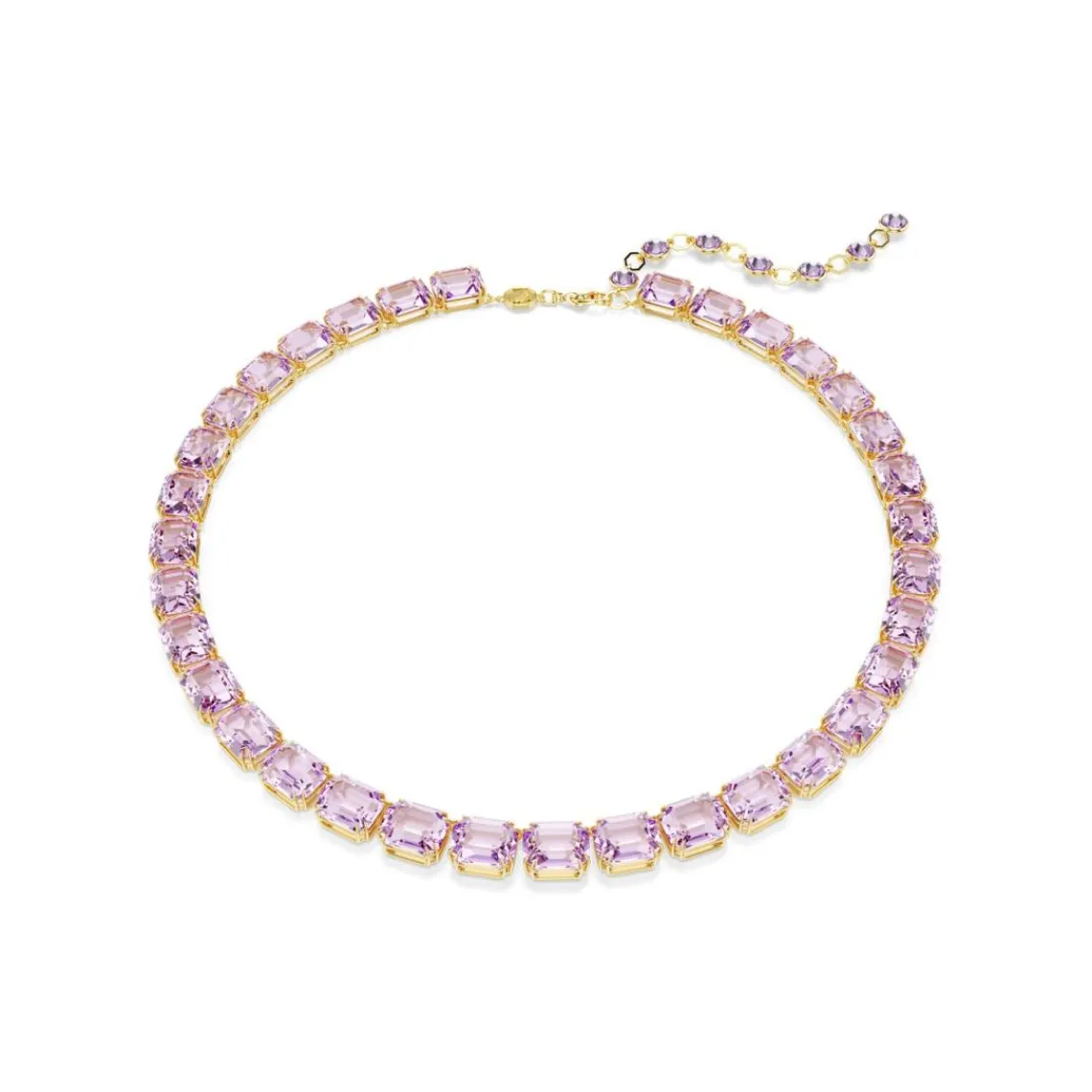 Swarovski Bijoux Collier Femme Swarovski Millenia - 5705754 Violet Plaqué or | Femme Collier Et Pendentif