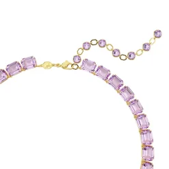 Swarovski Bijoux Collier Femme Swarovski Millenia - 5705754 Violet Plaqué or | Femme Collier Et Pendentif