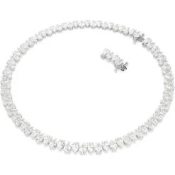 Swarovski Bijoux Collier Femme Swarovski Re Matrix - 5662277 blanc,argent | Femme Collier Et Pendentif