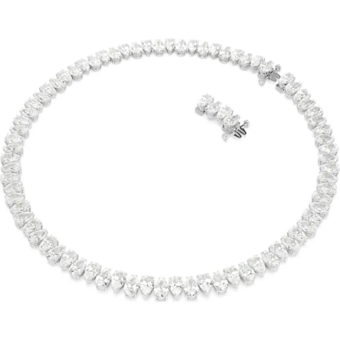 Swarovski Bijoux Collier Femme Swarovski Re Matrix - 5662277 blanc,argent | Femme Collier Et Pendentif