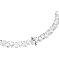 Swarovski Bijoux Collier Femme Swarovski Re Matrix - 5662277 blanc,argent | Femme Collier Et Pendentif
