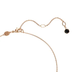 Swarovski Bijoux Collier Femme Swarovski Swan - 5678046 noir,doré rose | Femme Collier Et Pendentif