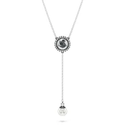 Swarovski Bijoux Collier Femme Swarovski Swan - 5681403 noir,argent | Femme Collier Et Pendentif