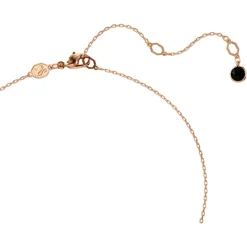 Swarovski Bijoux Collier Femme Swarovski Swan - 5678045 noir,doré rose | Femme Collier Et Pendentif