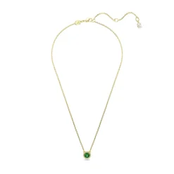 Swarovski Bijoux Collier Femme Swarovski Una  - 5680557 Plaqué or Vert | Femme Collier Et Pendentif