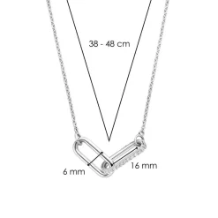Ti Sento Collier Femme Bijoux 3966ZI - Argent | Femme Collier Et Pendentif