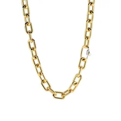 Ti Sento Collier Femme 3957SY-48 - Argent, plaqué or | Femme Collier Et Pendentif