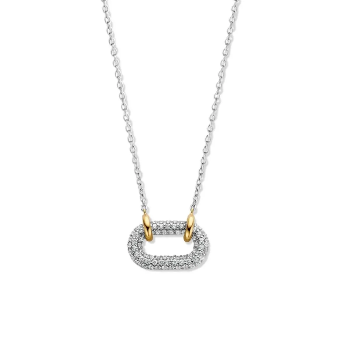 Ti Sento Collier Femme 34010ZY-42 - Argent, plaqué or | Femme Collier Et Pendentif