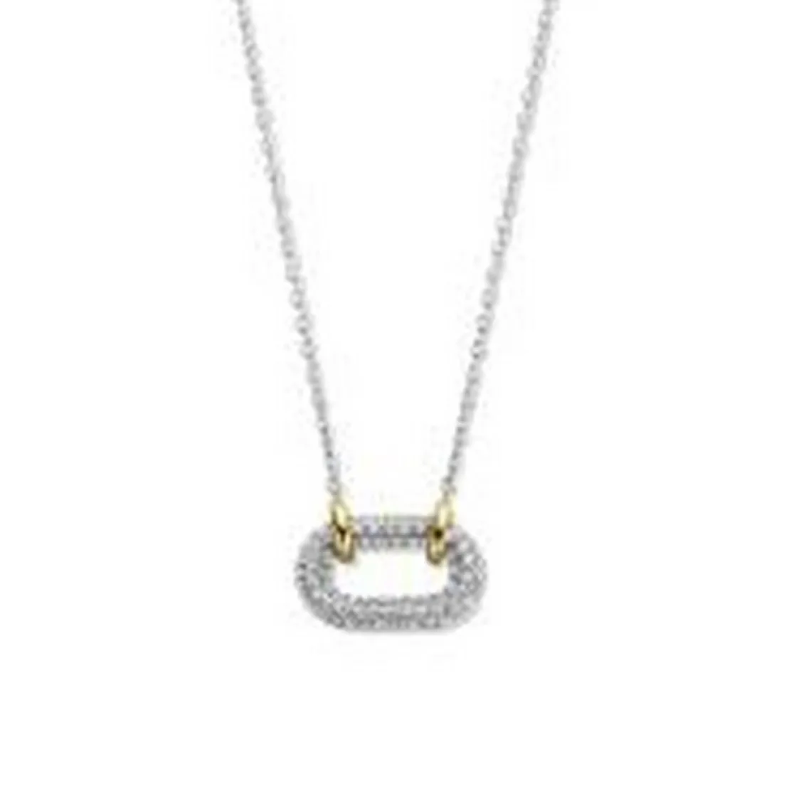 Ti Sento Collier Femme 34010ZY-42 - Argent, plaqué or | Femme Collier Et Pendentif