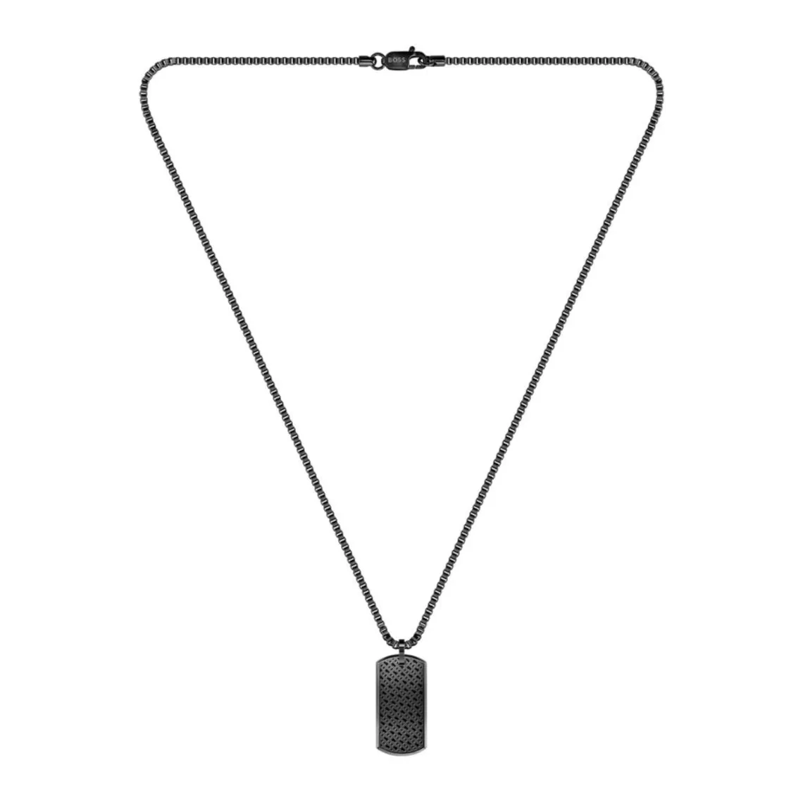 Boss Bijoux Collier Homme Devon - 1580577 Acier Noir | Homme Colliers Et Pendentifs