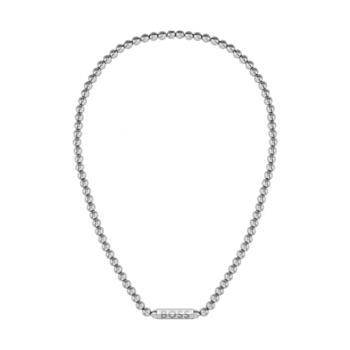 Boss Bijoux Collier Homme Sphere Metal - 1580656 Acier Argent | Homme Colliers Et Pendentifs