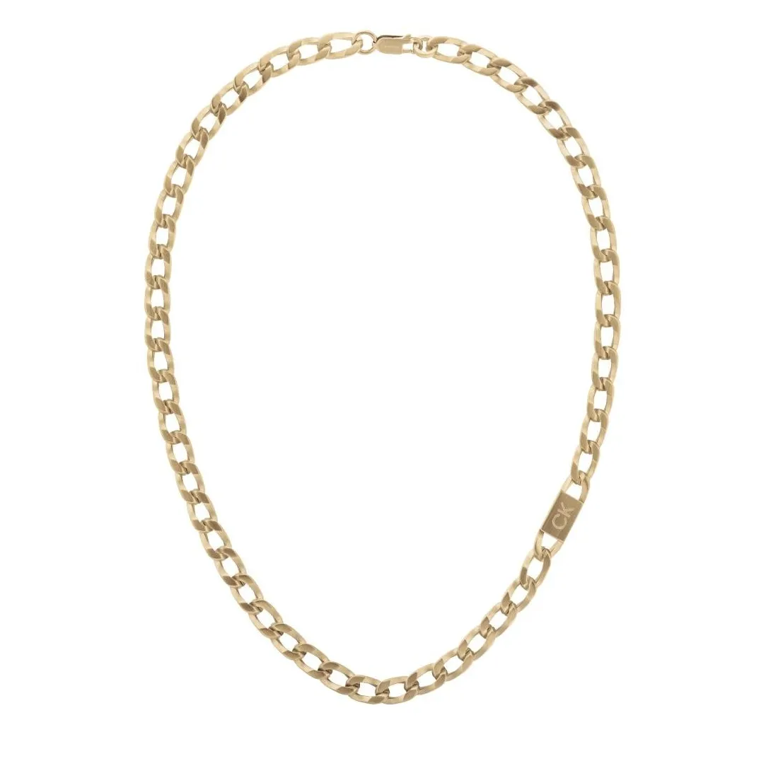 Calvin Klein Bijoux Collier Homme - 35000252 Acier doré | Homme Colliers Et Pendentifs