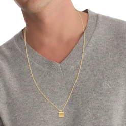 Calvin Klein Bijoux Collier Homme - 35000487 Acier doré | Homme Colliers Et Pendentifs