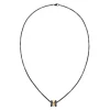 Calvin Klein Bijoux Collier Homme - 35000259 Acier Noir, doré | Homme Colliers Et Pendentifs
