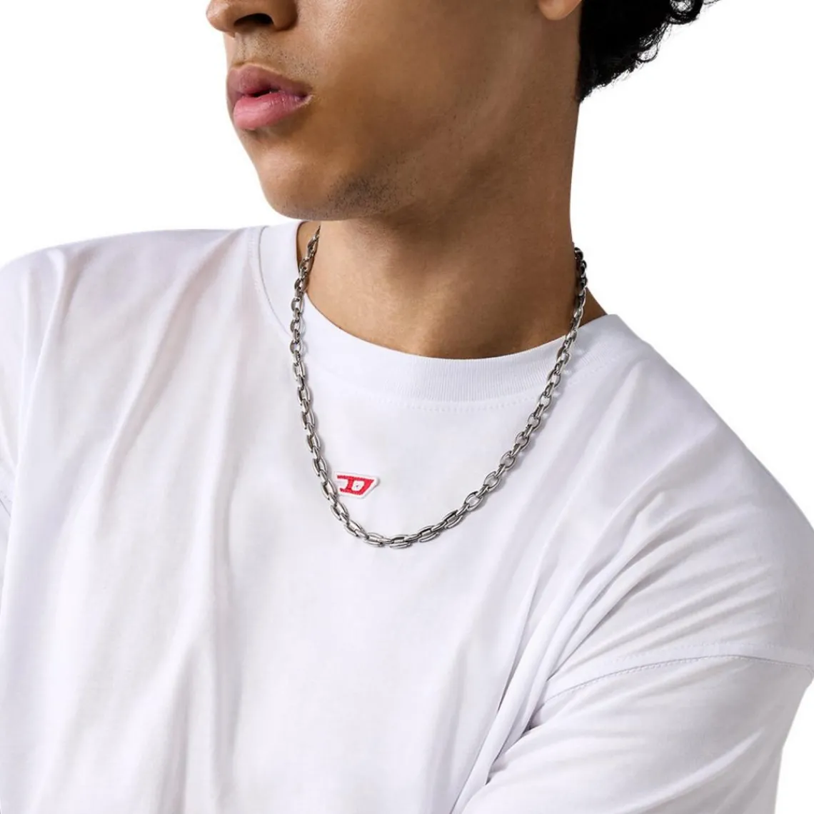 Diesel Bijoux Collier Homme Acier Classique - DX1582040 Acier inoxydable | Homme Colliers Et Pendentifs