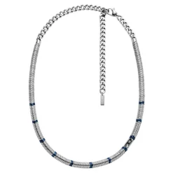 Diesel Bijoux Collier Homme Acier Classique - DX1576931 Hématite | Homme Colliers Et Pendentifs